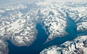 Des Glaciers dans la partie sud du Groenland